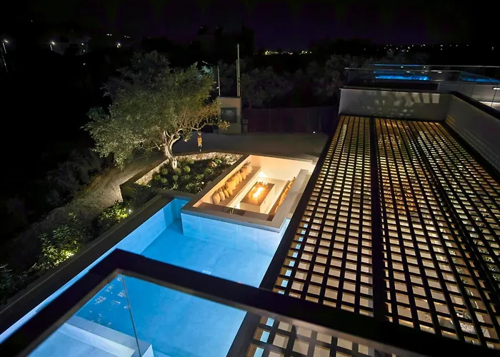Villa Mourelo Luxury In Chania With Private Pool Jacuzzi