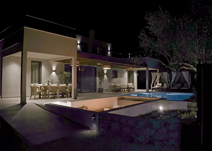 Mourelo Luxury In Chania With Private Pool Jacuzzi Villa