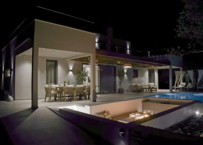 Villa Mourelo Luxury In Chania With Private Pool Jacuzzi Chania (Crete)